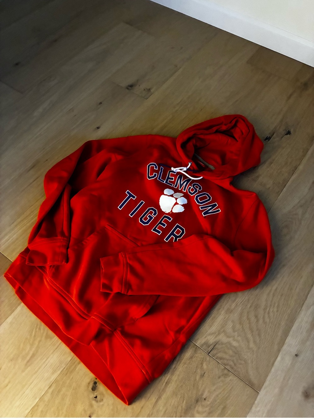 Nike Clemson Tigers Red Hooded Sweatshirt